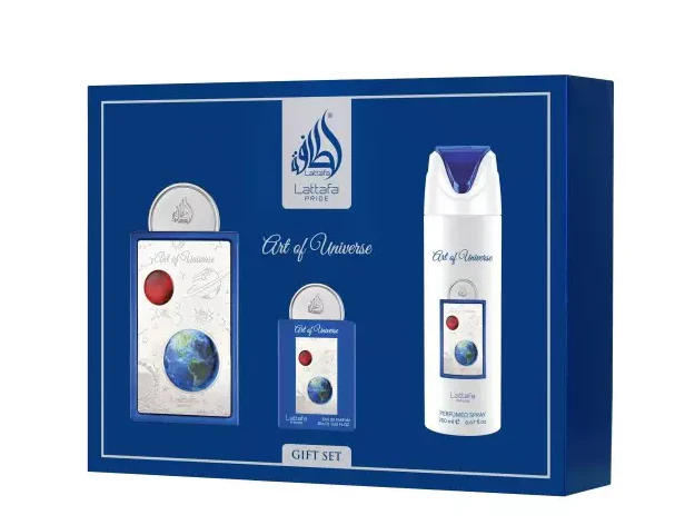 Profumo Arabo Lattafa Pride Art Of Universe – Set Regalo (EDP 100ml + EDP 20ml + Deodorante 200ml)